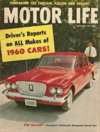 MOTOR LIFE 1959 DEC - NEW CARS, CORVAIR V FALCON V VALIANT, RAM V-8, DAUPHINE*